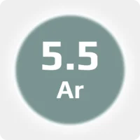 Аргон (Ar) 5.5 (99,9995%) в баллоне 4-5л 150 бар, соединение  G3/4 (DIN 9)