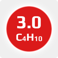 Бутан (C4H10) 3.0 (99,9%) в баллоне 5л (2,5кг) соединениеW21,8х1/14'' (DIN1) (с баллоном)