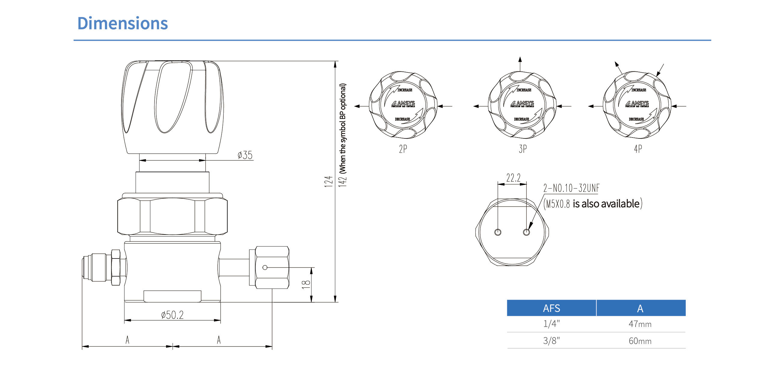 Регулятор AMFLO UHP AU21 Материал: Код SH (Body-SUS316L VAR,Poppet, Nozzle,Diaphragm,Gland- Hastelloy® C-22, Seat: PCTFE) ; Поверхность 0.25 um; 4х портовый, CV-0.09