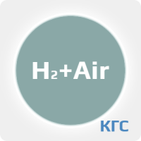 Калибровочная газовая смесь: ВОДОРОД (H2) 2 % + ВОЗДУХ (Air) ост. в баллоне 5 л. Сталь, вентиль Латунь