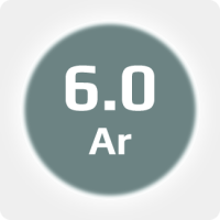 Аргон (Ar) 6.0 (99,9999%)в баллоне 50л 200бар, соединение  G3/4 (DIN 9)
